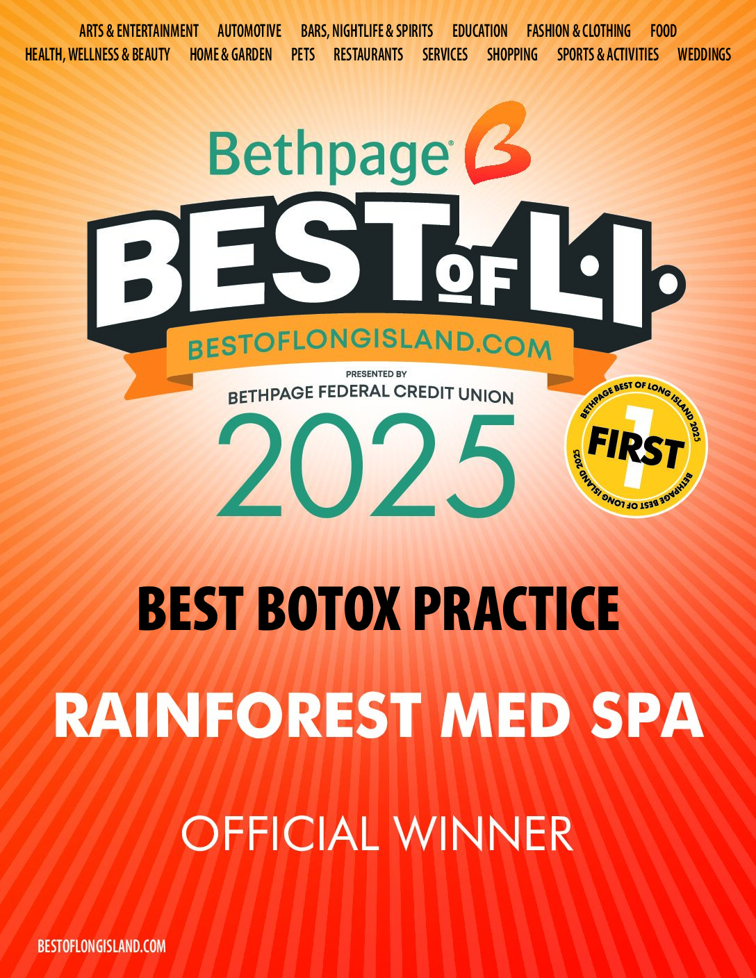 Rainforest Med Spa_BOLI_Plaque_2025_Qns_AT